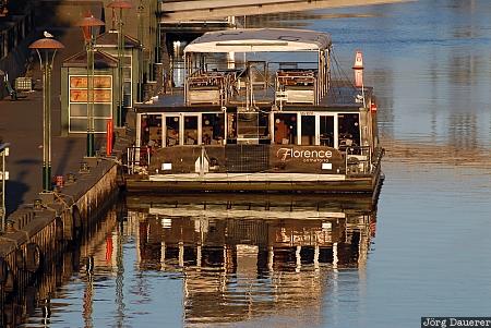 Australia, Victoria, Melbourne, sea, pier, boat, Yarra River, Australien, Down Under, VIC