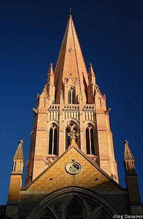 Australia, Victoria, Melbourne, tower, sky, blue sky, evening light, Australien, Down Under, VIC