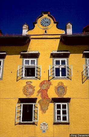 house, windows, Klagenfurt, K&auml;rnten, Kaernten, Austria, &Ouml;sterreich, Oesterreich