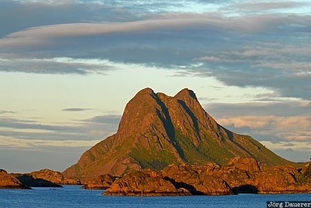 clouds, coast, Lofoten, Lofoten archipelago, low clouds, morning light, Nordland, Norway, Norwegen, Norge