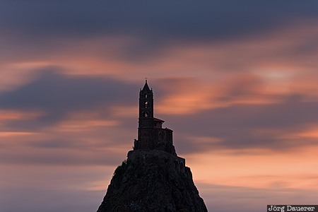 Aiguilhe, Auvergne, Le Puy-en-Velay, FRA, France, basalt, church, Frankreich