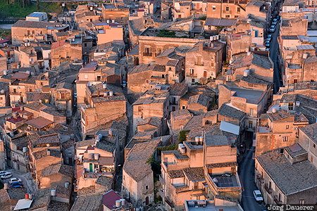 Caltabellotta, ITA, Italy, Agrigento, houses, maze, morning light