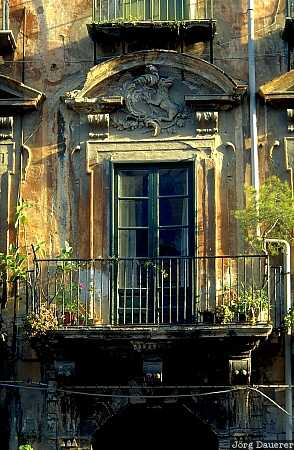 Palermo, window, old house, Sicily, Italy, Mediterranean, Fenster