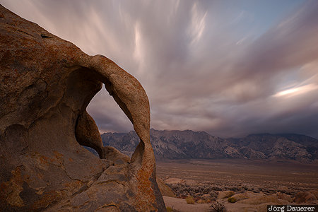 California, Lone Pine, United States, USA, alabama hills, arch, evening light, Vereinigte Staten, Kalifornien, CA