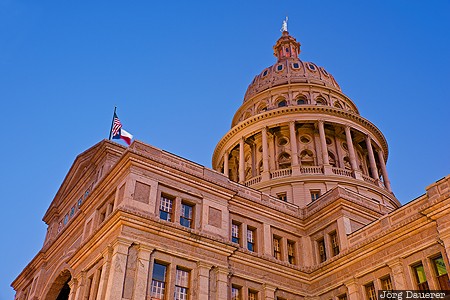 Austin, Texas, United States, USA, blue hour, blue sky, dome, Vereinigte Staten, TX