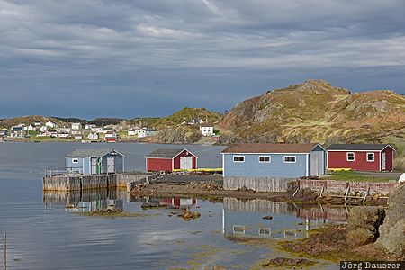 CAN, Canada, Newfoundland, Twillingate, colorful, dark clouds, evening light, Kanada