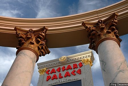 Caesars Palace, casino, columns, Las Vegas, Nevada, United States, NV, USA, Vereinigte Staten