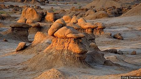 Goblin valley, Utah, USA, San Rafael Reef, goblins, sunset, sandstone, United States, Vereinigte Staten, UT