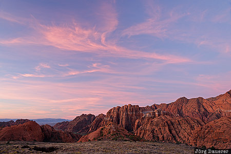 St. George, United States, USA, Utah, colorful clouds, morning light, pattern, Vereinigte Staten, UT