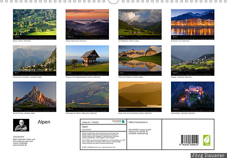 Alps, Index Page, calendar, Alpen