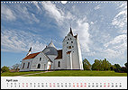 Calendar Denmark April: Church of Horne, Funen