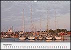 Calendar Denmark August: Bagenkop Harbor, Langeland