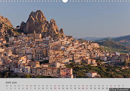 Gagliano Castelferrato, Sicily, Sizilien, Italy, calendar, German, June, Italien, Italia, Sicilia