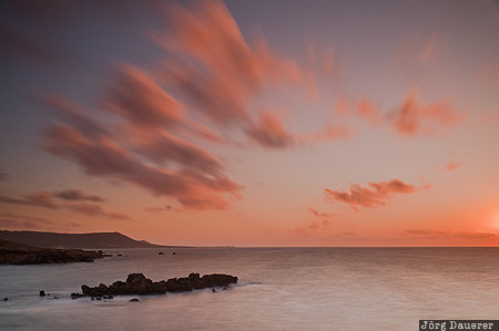 Cape Angela, evening light, rocks, sunset, sunset clouds, Gouvernorat Bizerta, TUN, Tunisia